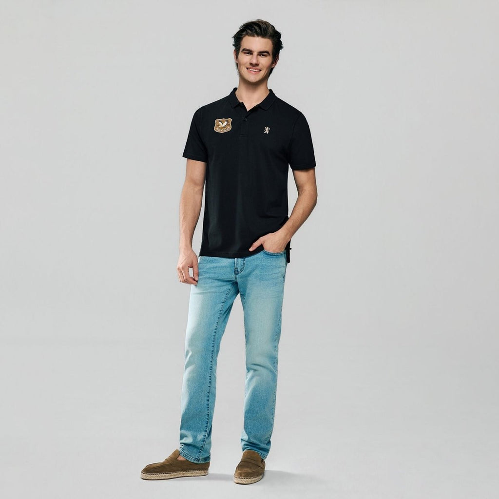 Giordano Men’s Cotton Pique Bold Polo with Embroidery - first_variant_option_2 Premium Polo for Giordano