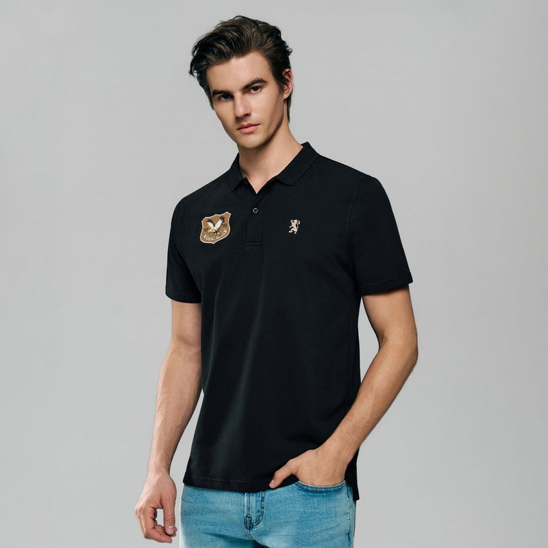 Giordano Men’s Cotton Pique Bold Polo with Embroidery - first_variant_option_2 Premium Polo for Giordano