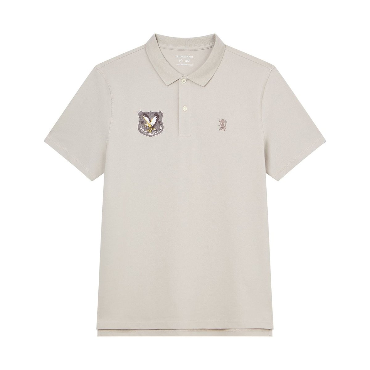 Giordano Men’s Cotton Pique Bold Polo with Embroidery - first_variant_option_2 Premium Polo for Giordano