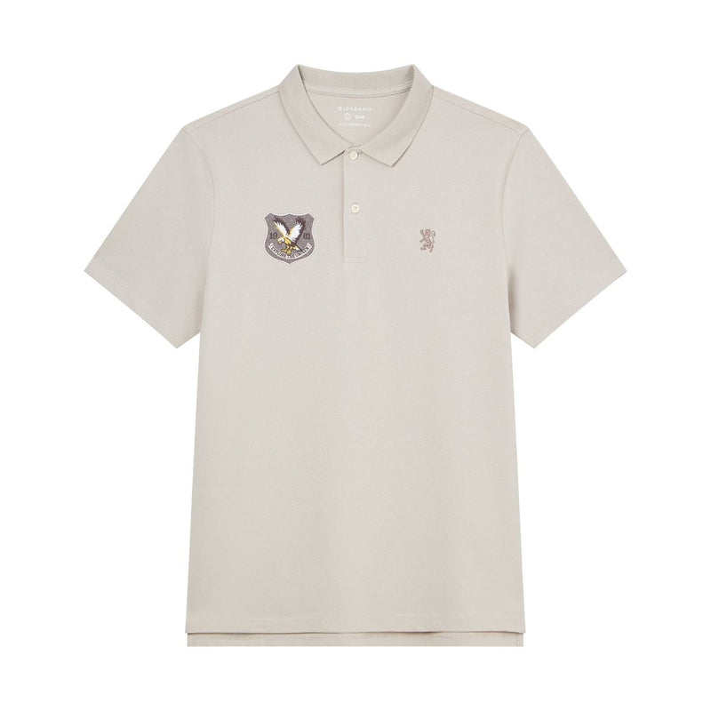Giordano Men’s Cotton Pique Bold Polo with Embroidery - first_variant_option_2 Premium Polo for Giordano