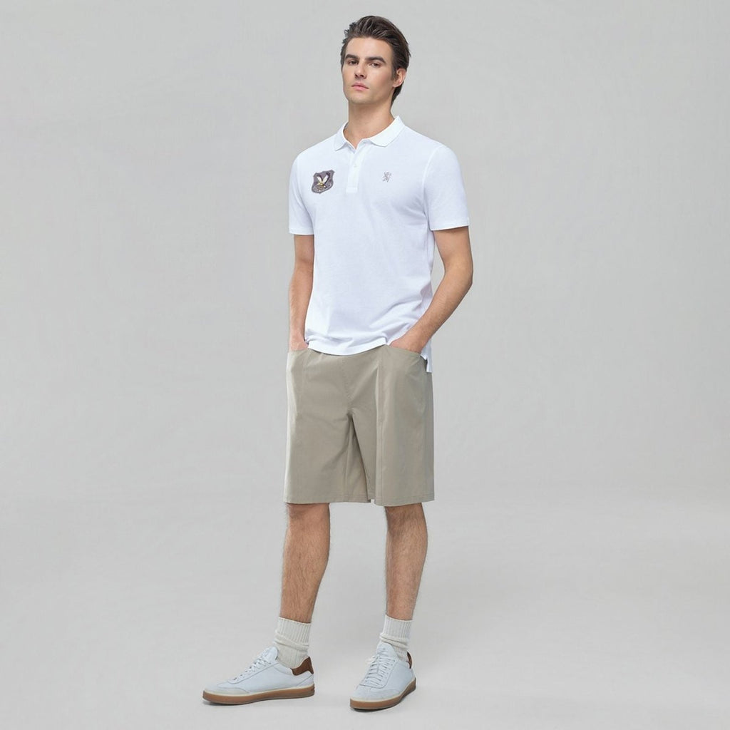 Giordano Men’s Cotton Pique Bold Polo with Embroidery - first_variant_option_2 Premium Polo for Giordano