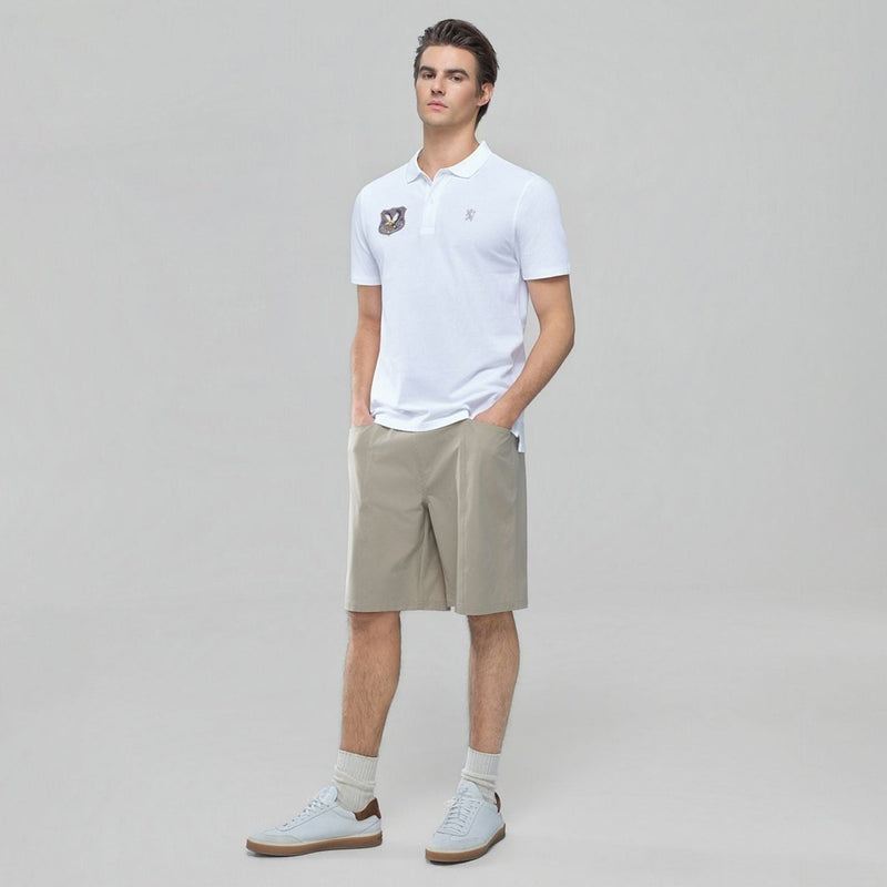 Giordano Men’s Cotton Pique Bold Polo with Embroidery - first_variant_option_2 Premium Polo for Giordano