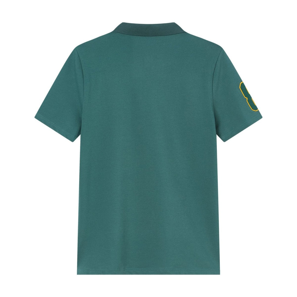 Giordano Men's Cotton Pique Polo with 3D Lion Embroidery - first_variant_option_2 Premium Polo for Giordano