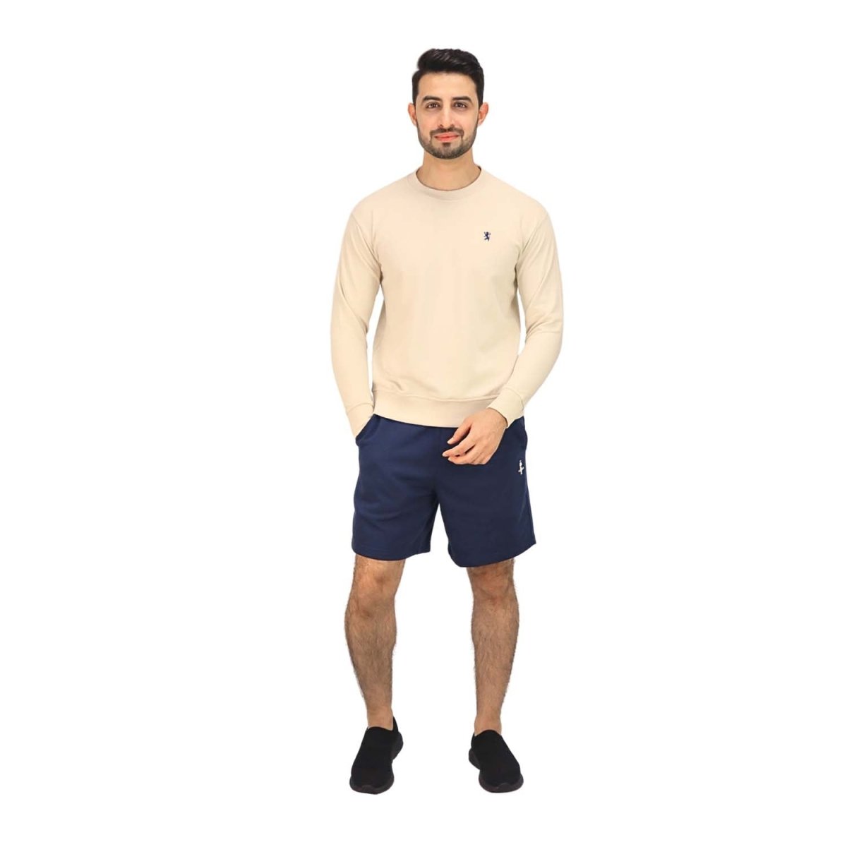 Giordano Men's Cotton Polyester French Terry Crew Neck Sweatshirt - Premium Sweatshirts