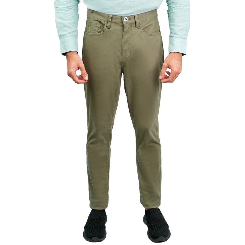 Giordano Men’s Cotton Regular Taper Stretch Twill Khakis - first_variant_option_2 Premium Pants for Giordano