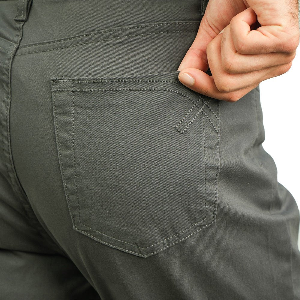 Giordano Men’s Cotton Regular Taper Stretch Twill Khakis - first_variant_option_2 Premium Pants for Giordano