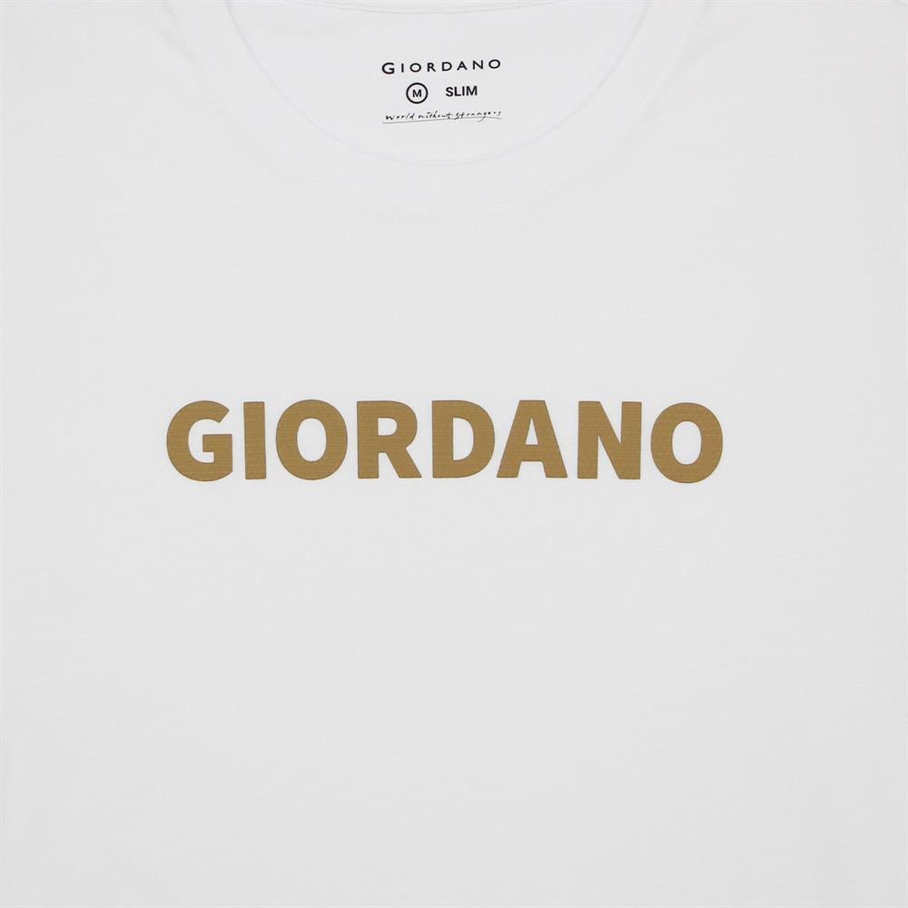 Giordano Men's Cotton Signature Print Tee - Premium Print Tee