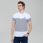 Giordano Men's Cotton Slim Fit Stripe Polo - first_variant_option_2 Premium Polo for Giordano