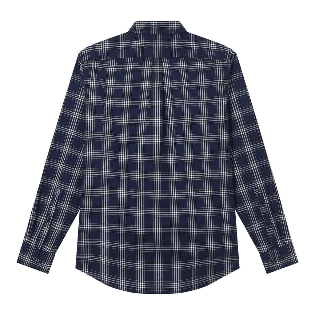 Giordano Men’s Cotton Slim Oxford Shirt with Embroidery - Premium Shirts