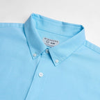 Giordano Men’s Cotton Slim Oxford Shirt with Embroidery - Premium Shirts