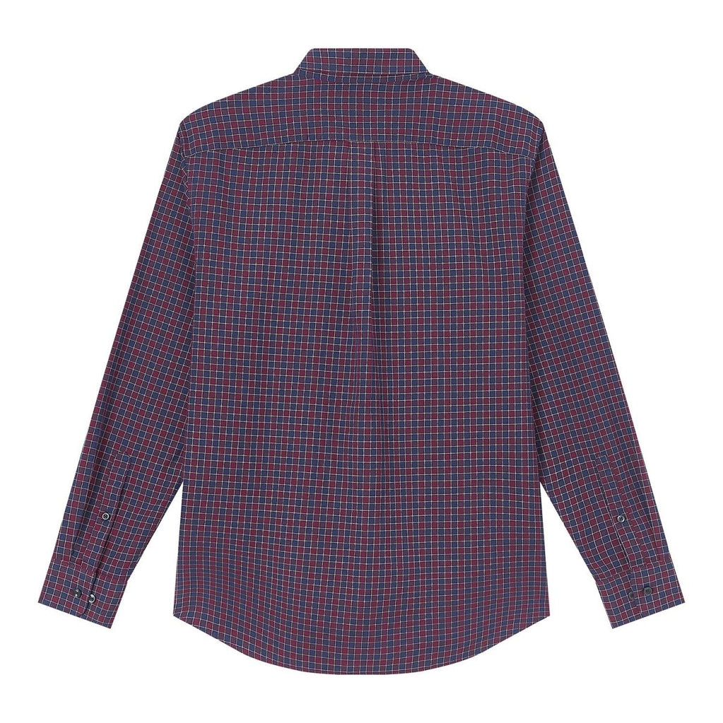 Giordano Men’s Cotton Slim Oxford Shirt with Embroidery - Premium Shirts