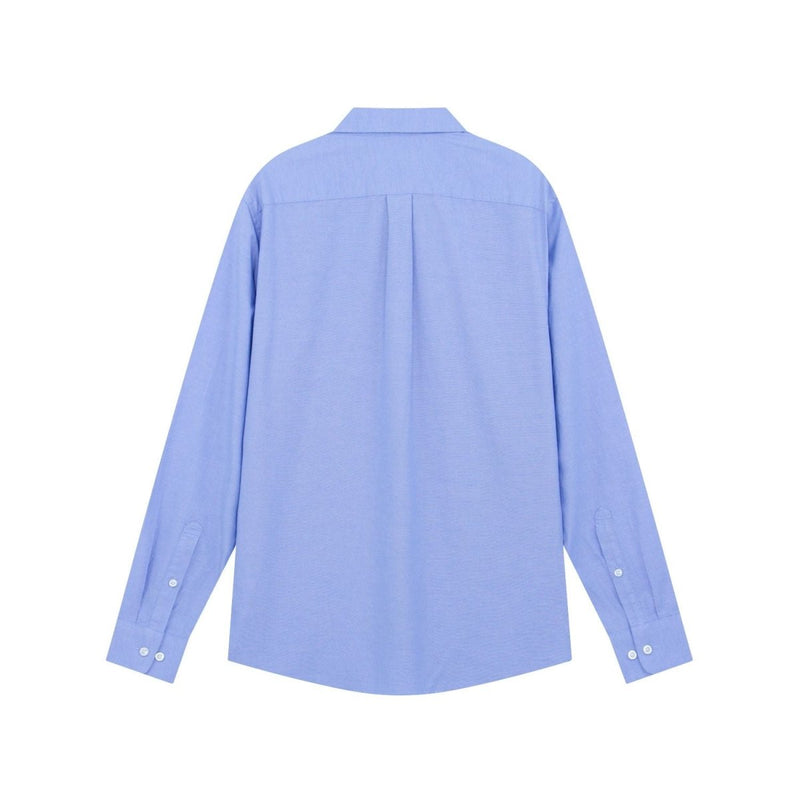 Giordano Men’s Cotton Slim Oxford Shirt with Embroidery - Premium Shirts