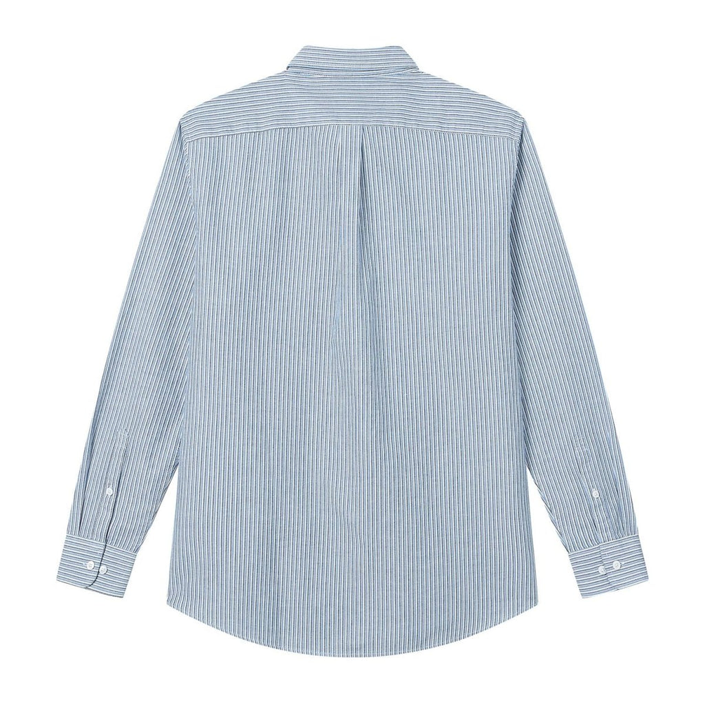 Giordano Men’s Cotton Slim Oxford Shirt with Embroidery - Premium Shirts