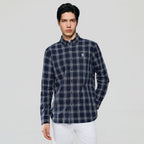 Giordano Men’s Cotton Slim Oxford Shirt with Embroidery - Premium Shirts