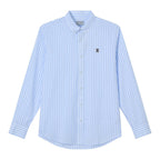 Giordano Men’s Cotton Slim Oxford Shirt with Embroidery - Premium Shirts
