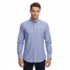 Giordano Men’s Cotton Slim Oxford Shirt With Embroidery - first_variant_option_2 Premium Shirt for Giordano