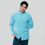Giordano Men’s Cotton Slim Oxford Shirt with Embroidery - Premium Shirts