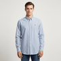 Giordano Men’s Cotton Slim Oxford Shirt with Embroidery - Premium Shirts