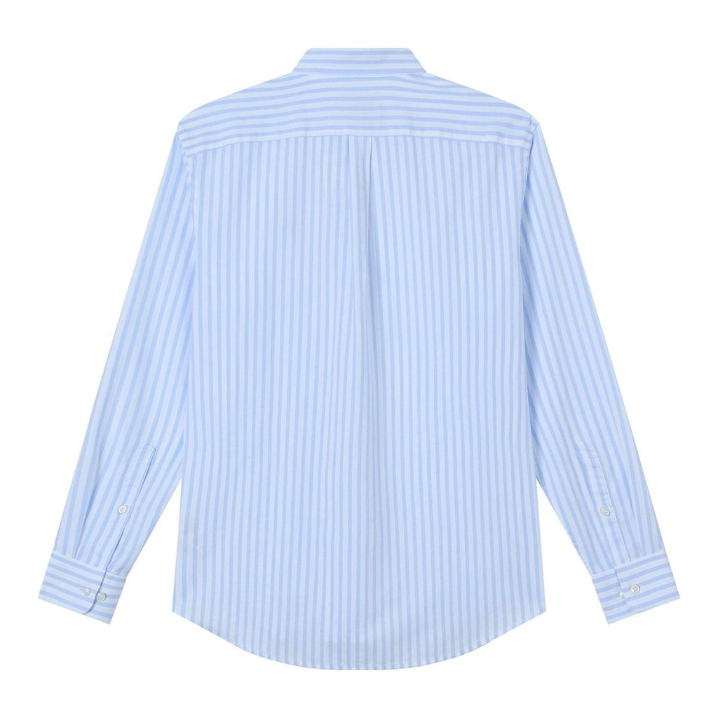 Giordano Men’s Cotton Slim Oxford Shirt with Embroidery - Premium Shirts