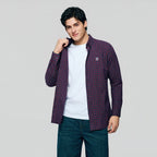 Giordano Men’s Cotton Slim Oxford Shirt with Embroidery - Premium Shirts