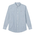 Giordano Men’s Cotton Slim Oxford Shirt with Embroidery - Premium Shirts