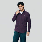 Giordano Men’s Cotton Slim Oxford Shirt with Embroidery - Premium Shirts