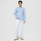 Giordano Men’s Cotton Slim Oxford Shirt with Embroidery - first_variant_option_2 Premium Shirts for Giordano