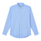 Giordano Men’s Cotton Slim Oxford Shirt with Embroidery - Premium Shirts