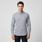 Giordano Men’s Cotton Slim Oxford Shirt with Embroidery - Premium Shirts