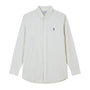 Giordano Men’s Cotton Slim Oxford Shirt with Embroidery - Premium Shirts