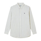 Giordano Men’s Cotton Slim Oxford Shirt with Embroidery - Premium Shirts