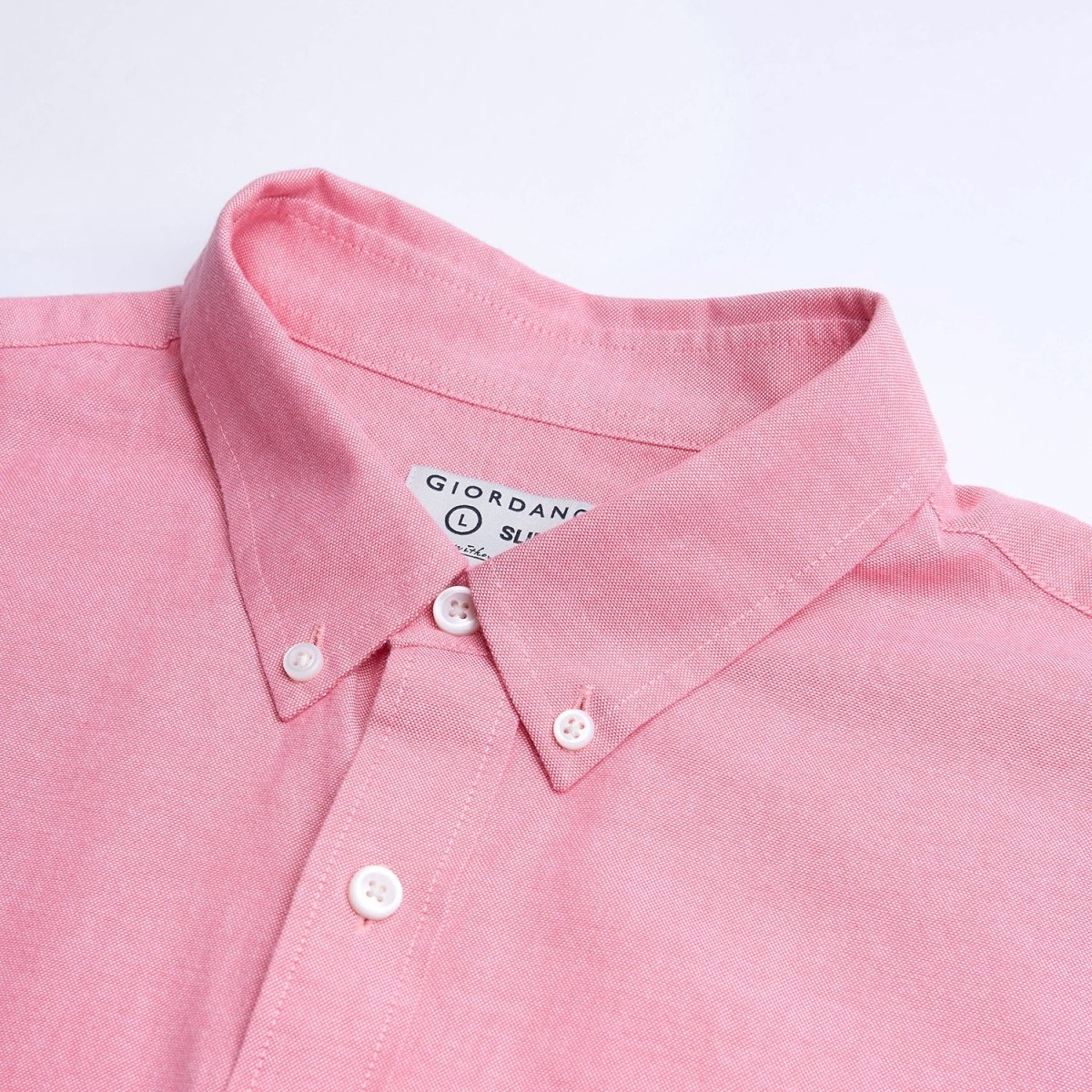 Giordano Men’s Cotton Slim Oxford Shirt with Embroidery - first_variant_option_2 Premium Shirts for Giordano