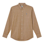 Giordano Men’s Cotton Slim Oxford Shirt with Embroidery - Premium Shirts