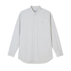 Giordano Men’s Cotton Slim Oxford Shirt with Embroidery - first_variant_option_2 Premium Shirts for Giordano