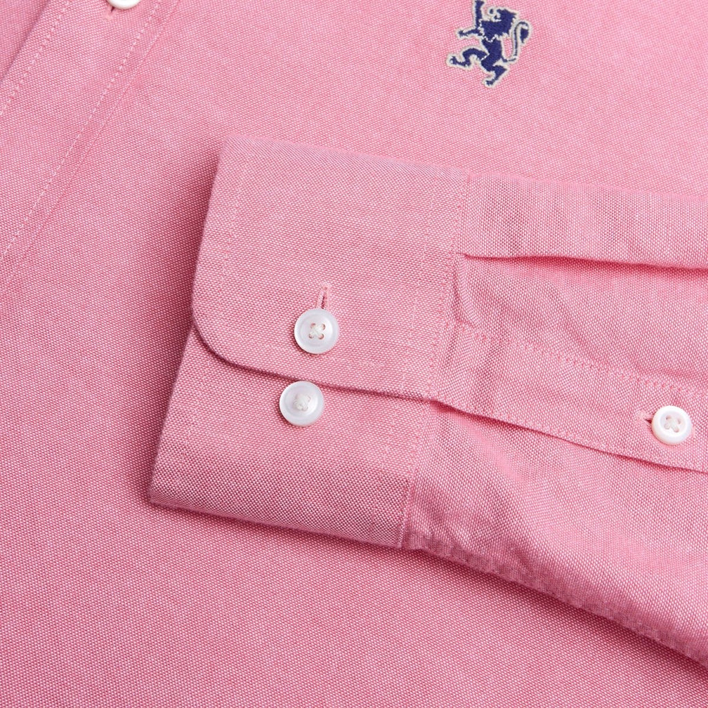 Giordano Men’s Cotton Slim Oxford Shirt with Embroidery - first_variant_option_2 Premium Shirts for Giordano