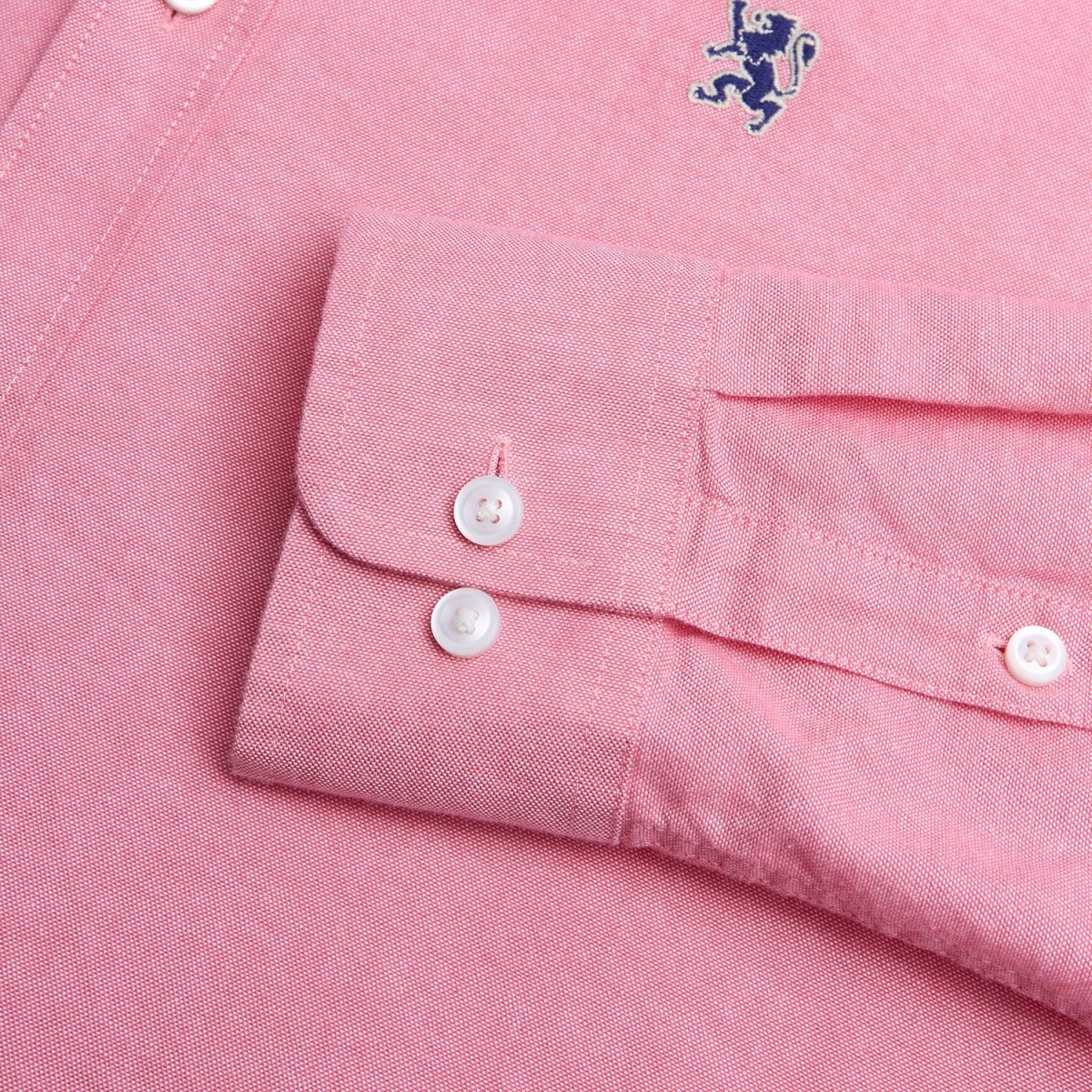 Giordano Men’s Cotton Slim Oxford Shirt with Embroidery - first_variant_option_2 Premium Shirts for Giordano