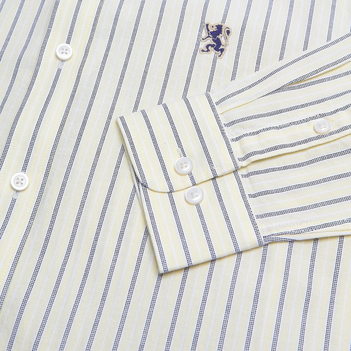 Giordano Men’s Cotton Slim Oxford Shirt with Embroidery - Premium Shirts