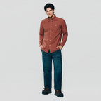 Giordano Men’s Cotton Slim Oxford Shirt with Embroidery - first_variant_option_2 Premium Shirts for Giordano