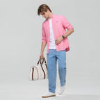Giordano Men’s Cotton Slim Oxford Shirt with Embroidery - first_variant_option_2 Premium Shirts for Giordano