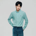 Giordano Men’s Cotton Slim Oxford Shirt with Embroidery - first_variant_option_2 Premium Shirts for Giordano