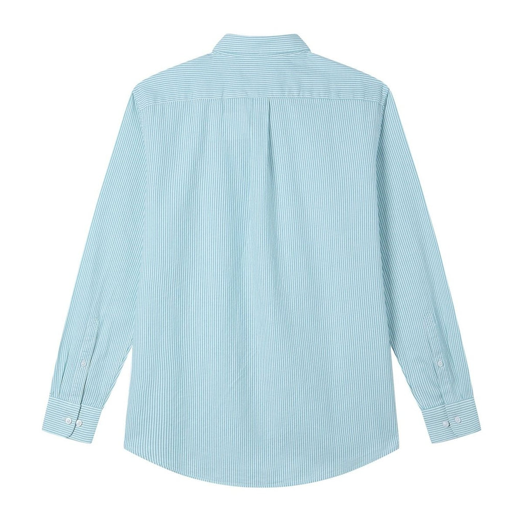 Giordano Men’s Cotton Slim Oxford Shirt with Embroidery - Premium Shirts