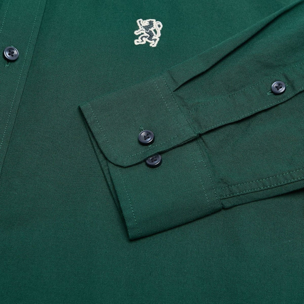 Giordano Men’s Cotton Slim Oxford Shirt with Embroidery - first_variant_option_2 Premium Shirts for Giordano