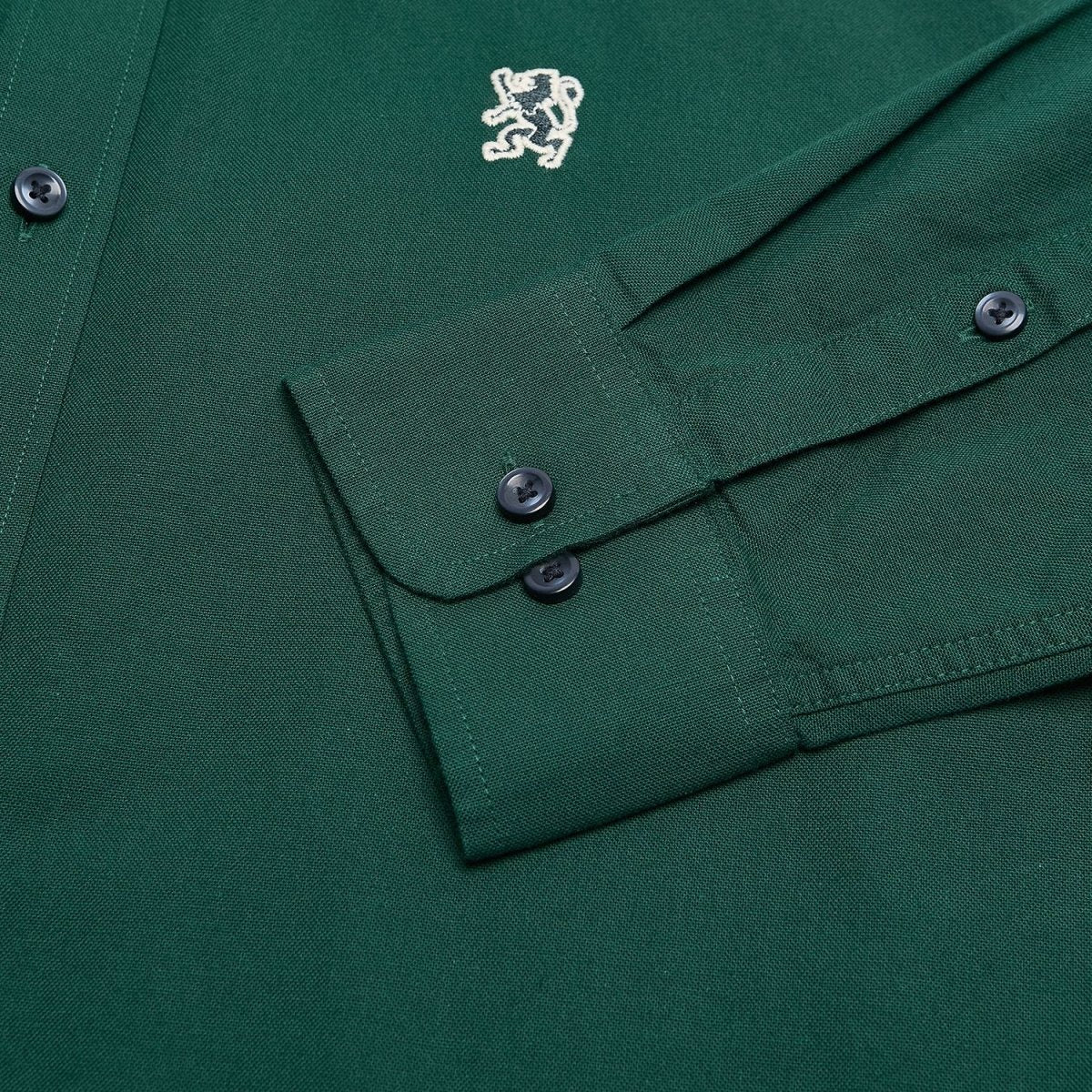 Giordano Men’s Cotton Slim Oxford Shirt with Embroidery - first_variant_option_2 Premium Shirts for Giordano