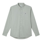 Giordano Men’s Cotton Slim Oxford Shirt with Embroidery - Premium Shirts