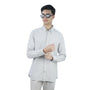 Giordano Men’s Cotton Slim Oxford Shirt with Embroidery - Premium Shirts