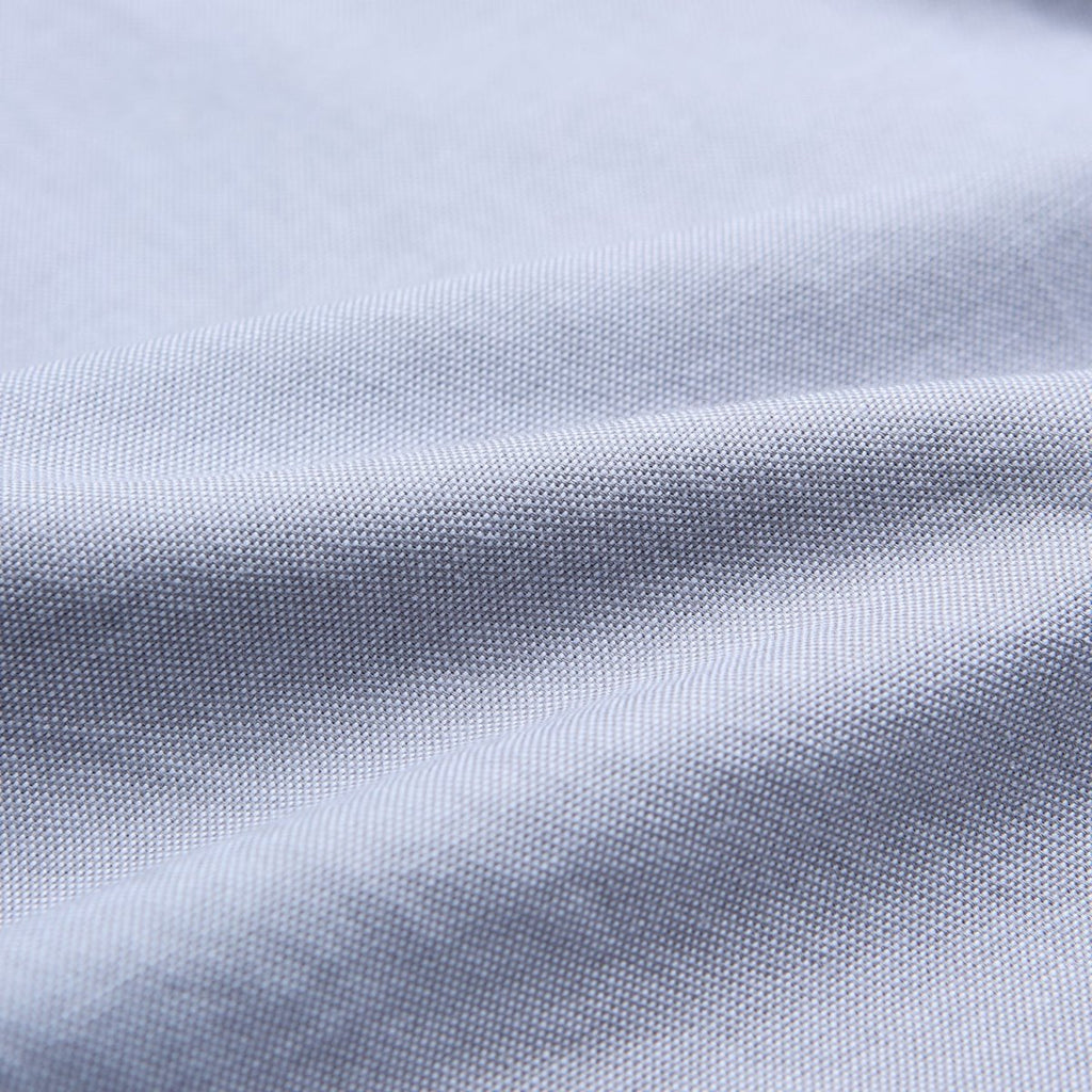Giordano Men’s Cotton Slim Oxford Shirt with Embroidery - Premium Shirts