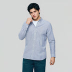 Giordano Men’s Cotton Slim Oxford Shirt with Embroidery - first_variant_option_2 Premium Shirts for Giordano