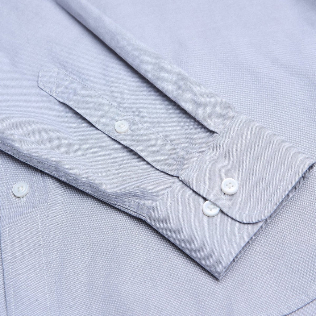 Giordano Men’s Cotton Slim Oxford Shirt with Embroidery - Premium Shirts