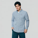 Giordano Men’s Cotton Slim Oxford Shirt with Embroidery - first_variant_option_2 Premium Shirts for Giordano