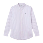 Giordano Men’s Cotton Slim Oxford Shirt with Embroidery - Premium Shirts